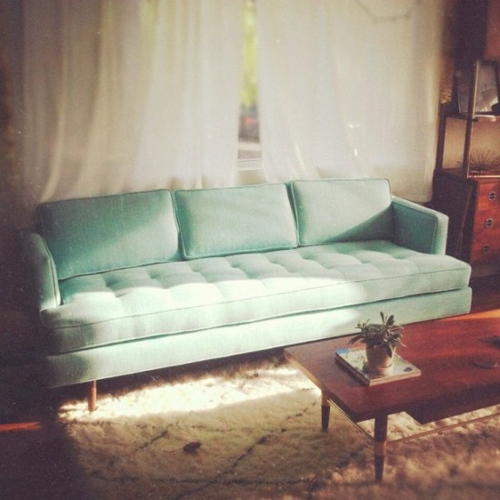 mint couch